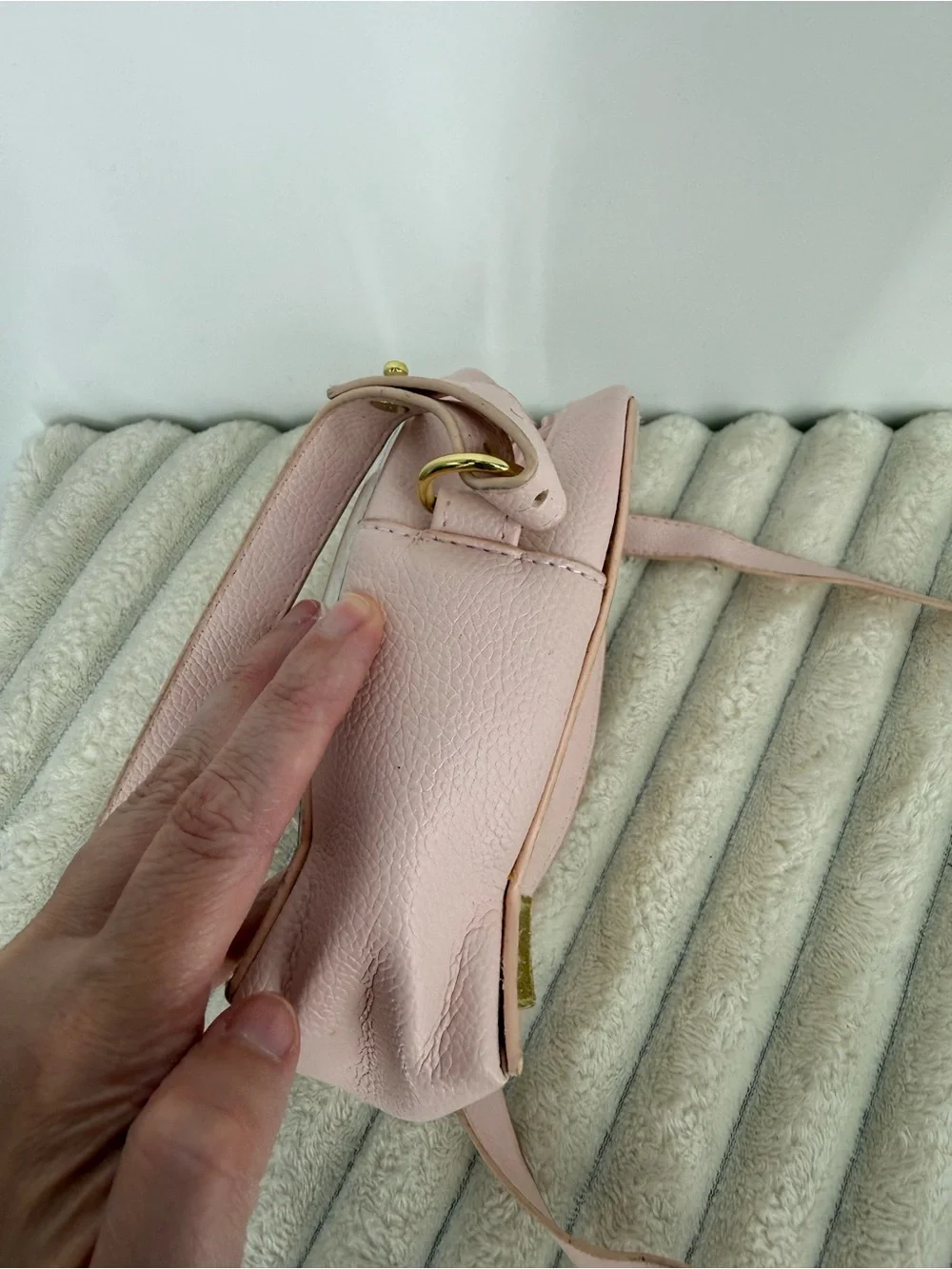 Bath & Body Works Kids Pink Ice Skating Mouse Crossbody Bag